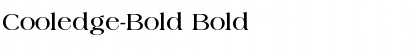 Download Cooledge-Bold Bold Font Title Preview