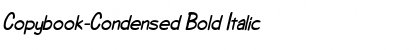 Download Copybook-Condensed Bold Italic Font Title Preview