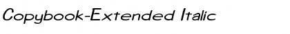 Download Copybook-Extended Italic Font Title Preview