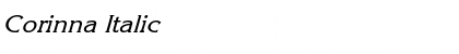 Download Corinna Italic Font Title Preview