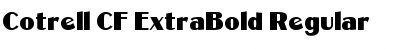 Download Cotrell CF ExtraBold Regular Font Title Preview