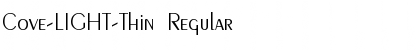 Download Cove-LIGHT-Thin Regular Font Title Preview