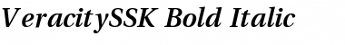 Download VeracitySSK Bold Italic Font