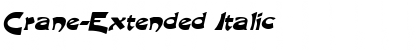 Download Crane-Extended Italic Font Title Preview