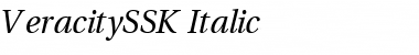 Download VeracitySSK Italic Font