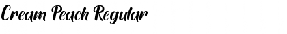 Download Cream Peach Regular Font Title Preview