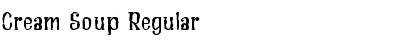 Download Cream Soup Regular Font Title Preview