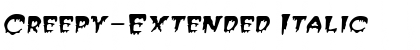Download Creepy-Extended Italic Font Title Preview