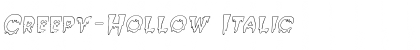 Download Creepy-Hollow Italic Font Title Preview