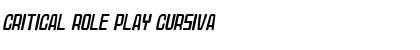 Download Critical Role Play Cursiva Font Title Preview