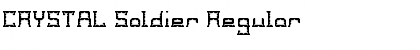 Download CRYSTAL Soldier Regular Font Title Preview