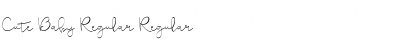 Download Cute Baby Regular Regular Font Title Preview