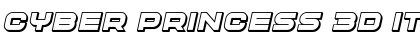 Download Cyber Princess 3D Italic Font Title Preview