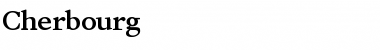 Download Cherbourg Regular Font Title Preview