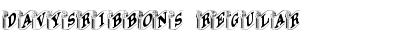 Download DavysRibbons Regular Font Title Preview