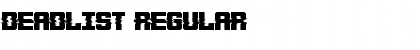 Download Deadlist Regular Font Title Preview