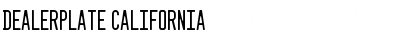 Download Dealerplate California Font Title Preview