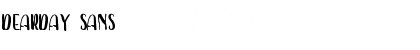 Download Dearday Sans Font Title Preview