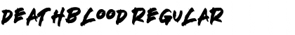 Download DEATHBLOOD Regular Font Title Preview