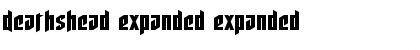Download Deathshead Expanded Expanded Font Title Preview