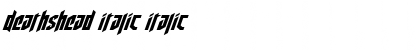 Download Deathshead Italic Italic Font Title Preview