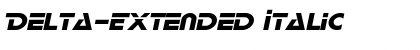 Download Delta-Extended Italic Font Title Preview