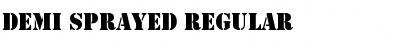 Download Demi Sprayed Regular Font Title Preview