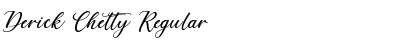 Download Derick Chetty Regular Font Title Preview