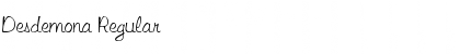 Download Desdemona Regular Font Title Preview