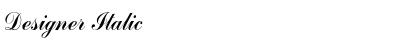 Download Designer Italic Font Title Preview