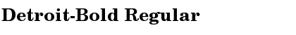 Download Detroit-Bold Regular Font Title Preview