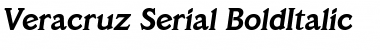 Download Veracruz-Serial BoldItalic Font