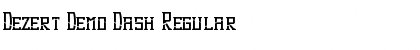 Download Dezert Demo Dash Regular Font Title Preview