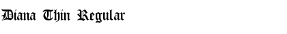 Download Diana Thin Regular Font Title Preview