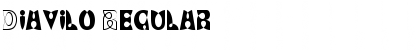 Download Diavilo Regular Font Title Preview