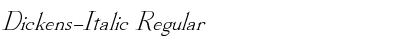 Download Dickens-Italic Regular Font Title Preview