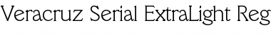 Download Veracruz-Serial-ExtraLight Regular Font