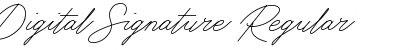 Download Digital Signature Regular Font Title Preview