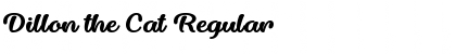 Download Dillon the Cat Regular Font Title Preview