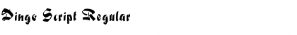 Download Dingo Script Regular Font Title Preview