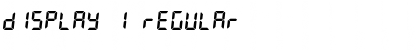 Download Display 1 Regular Font Title Preview
