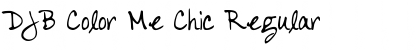 Download DJB Color Me Chic Regular Font Title Preview