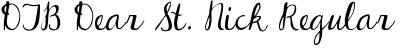 Download DJB Dear St. Nick Regular Font Title Preview