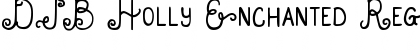 Download DJB Holly Enchanted Regular Font Title Preview