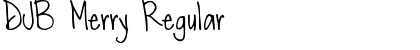 Download DJB Merry Regular Font Title Preview