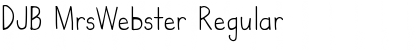 Download DJB MrsWebster Regular Font Title Preview