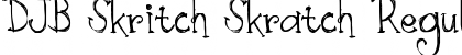 Download DJB Skritch Skratch Regular Font Title Preview