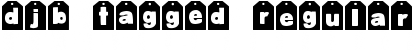 Download DJB TAGGED Regular Font Title Preview