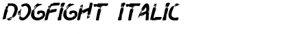 Download Dogfight Italic Font Title Preview