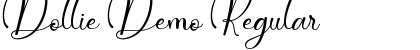 Download Dollie Demo Regular Font Title Preview